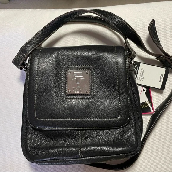Tignanello Bags Nwt Tignanello Crossbody Handbag Multi Compartment Flap Organizer Black Poshmark